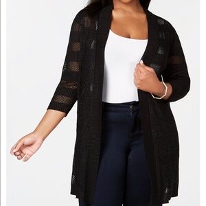 BELLDINI• black metallic cardigan